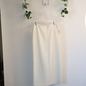 Kasper creme calf length Skirt